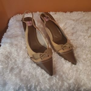 Coach Suede Pointed Toe Pump
